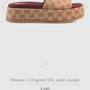 WOMENS GUCCI (GG) SLIDE SANDAL